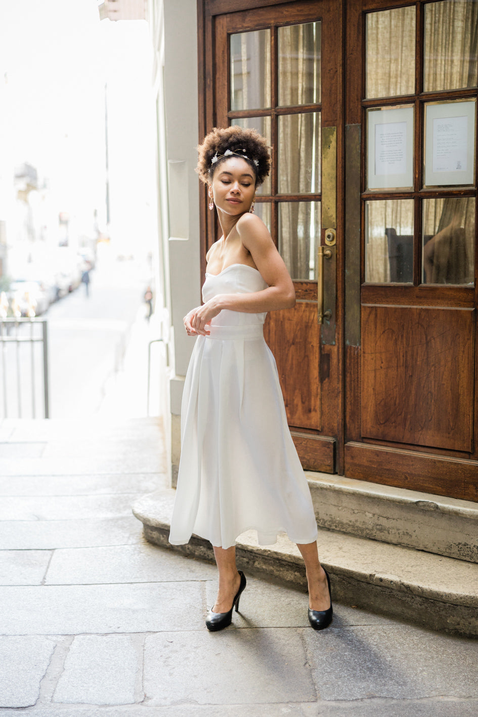 Robe de Mariage Civil "L'Iconique" - Élégance Vintage et Sophistication