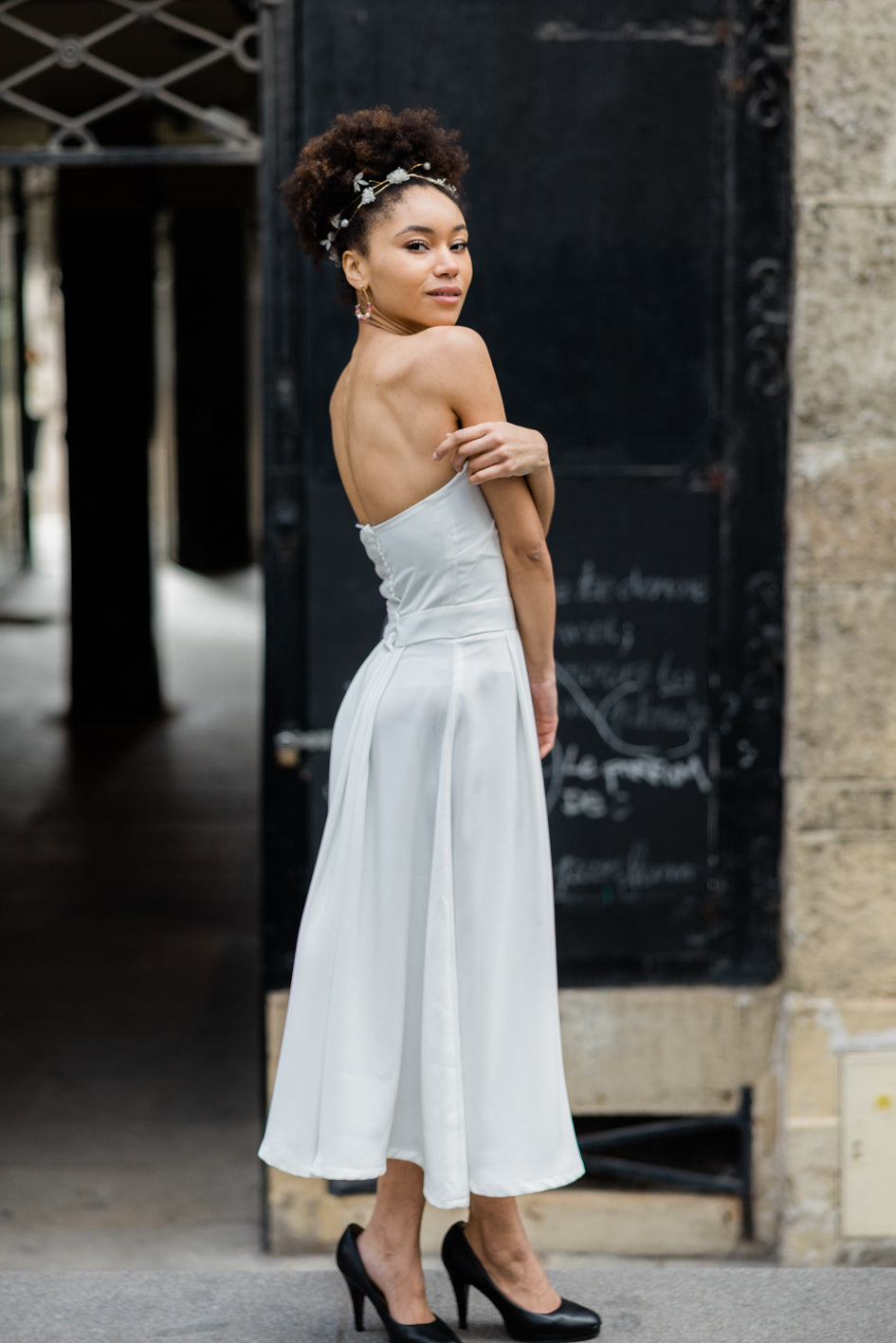 Robe de Mariage Civil "L'Iconique" - Élégance Vintage et Sophistication