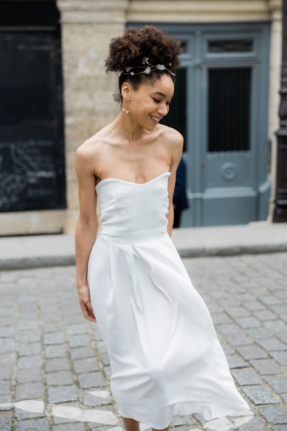 Robe de Mariage Civil "L'Iconique" - Élégance Vintage et Sophistication