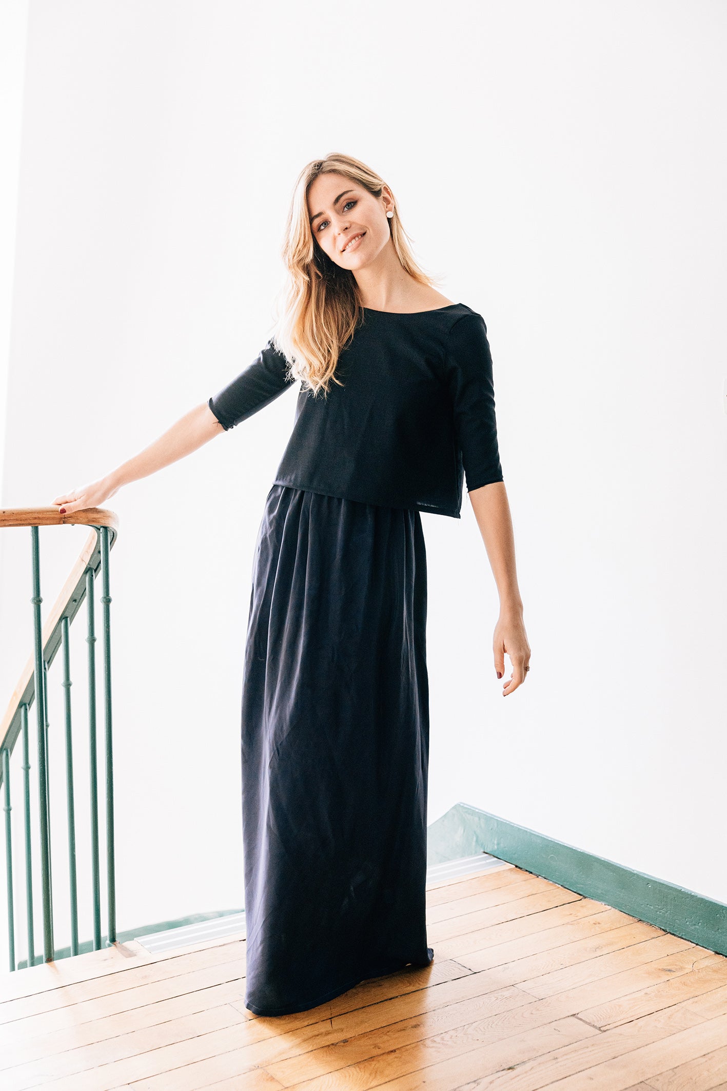 Ensemble deux pièce jupe et petit haut - collection robe de soirée, robe de gala, robe de fêtes. Robe sur mesure. Robe française. Mode femme.