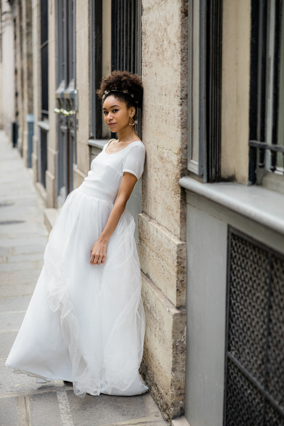 Robe de Mariage Civil "L'Intemporelle" - Éclat de Soie et Tulle