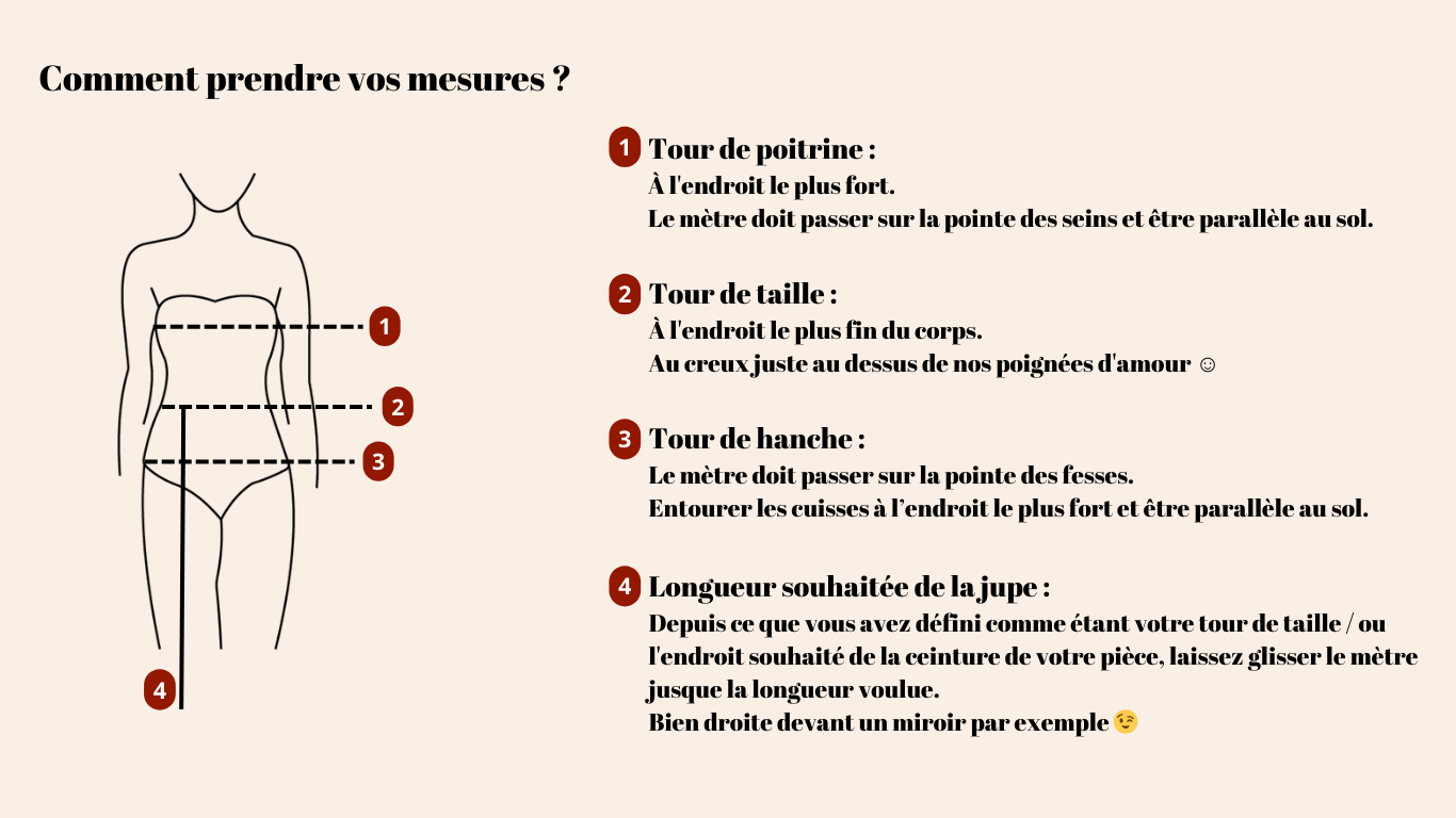 tableau prise de mesures 